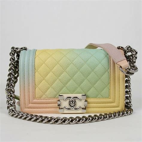 chanel le boy rainbow|Chanel bag review.